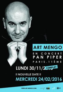 Art MENGO ajoute une date à Paris