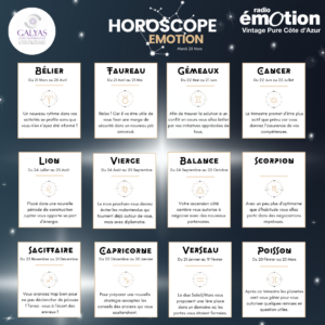 HOROSCOPE : MARDI 28 MARS 2023