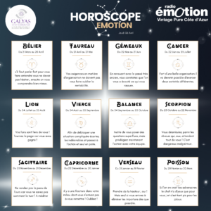 HOROSCOPE : JEUDI 06 AVRIL 2023