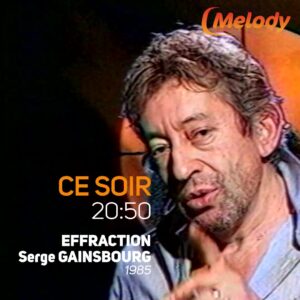 L’émission "Effraction" du 1er octobre 1985, présentée par Philippe BACHMANN reçoit ce jour là Françoise HARDY et Serge GAINSBOURG. Ce dernier est interrogé ce qui fait sa vie : «Lulu», la peinture, la photo, la mise en scène ainsi que ses projets.