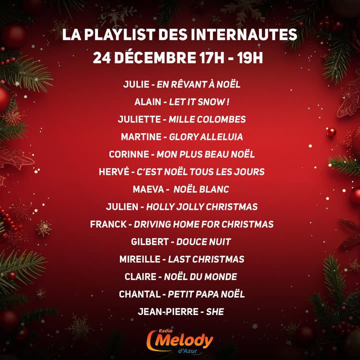 Playlist de Noël : Votre Choix à l’On Air !