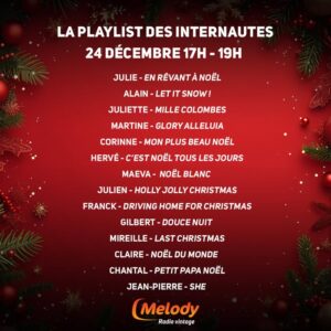 Playlist de Noël : Votre Choix à l’On Air !