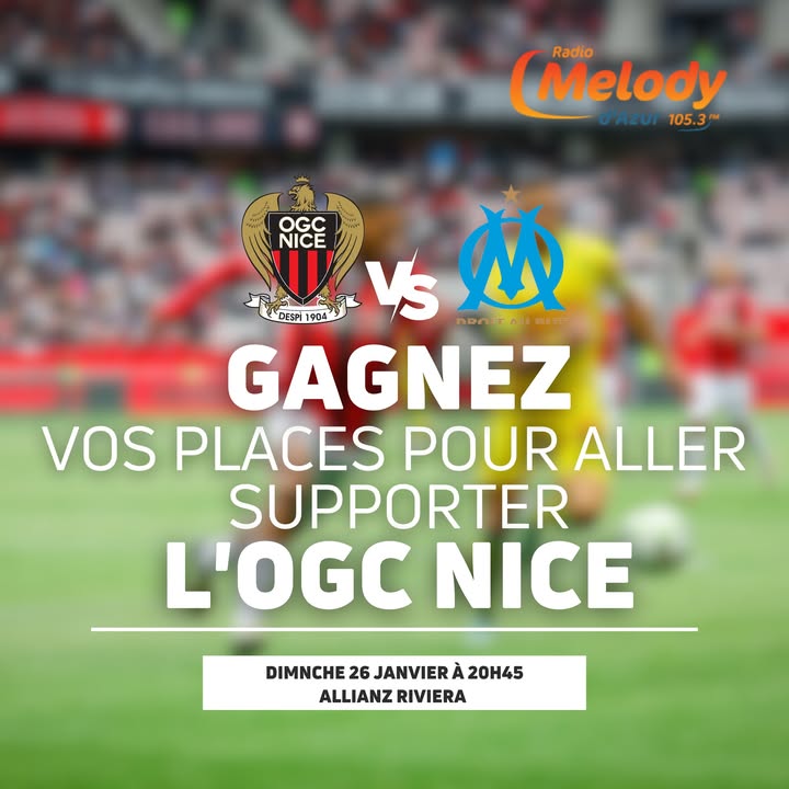 Gagnez vos places pour Nice-Marseille !