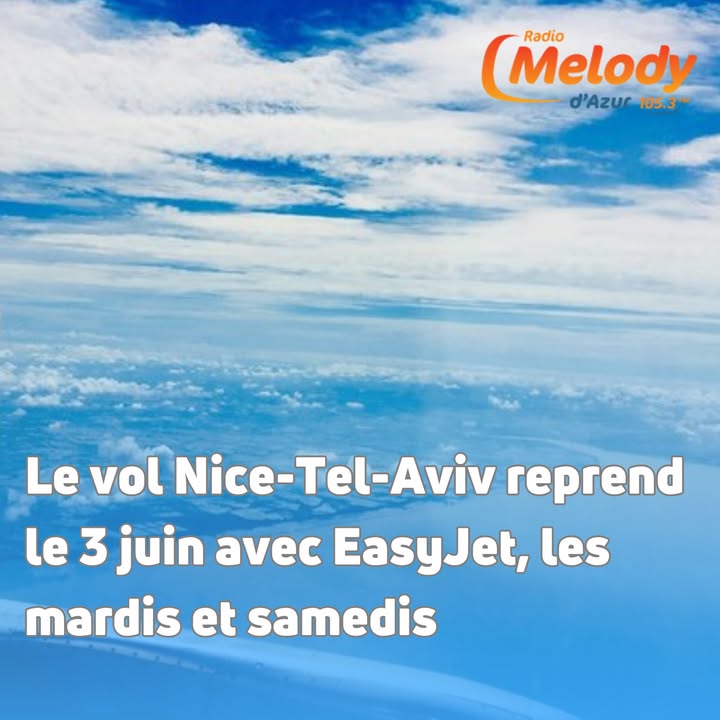 Reprise des vols Nice-Tel-Aviv le 3 juin