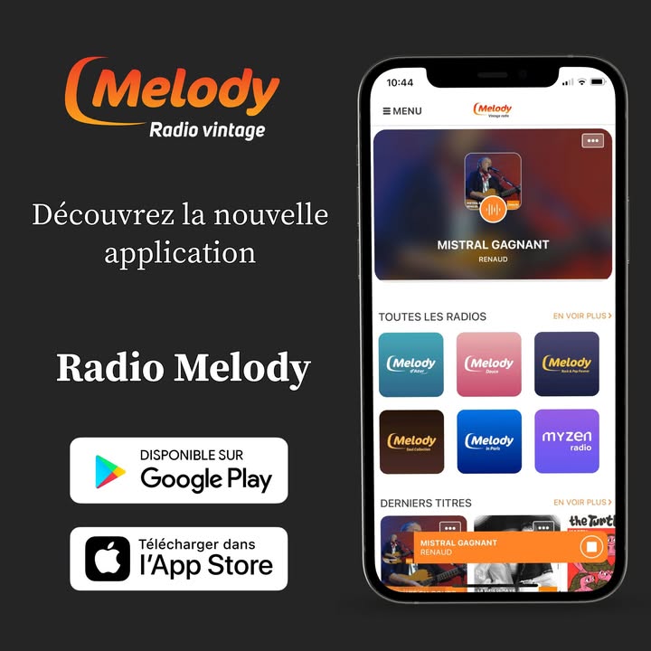 Découvrez l'application Radio Melody !